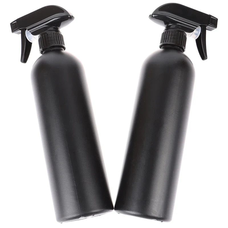2-Pack 500ml Black Trigger Spray Bottles – Multi-Use Cleaning Trigger Spray Bottle Qme One Size