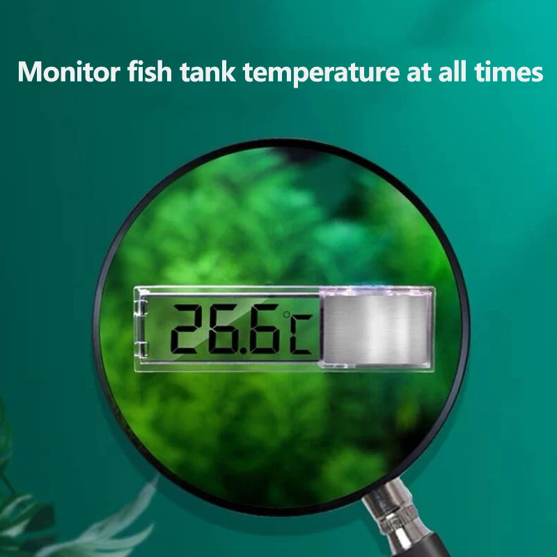 3D Digital LED Aquarium Thermometer – Fish Tank Temp Meter Aquarium Thermometer Qst