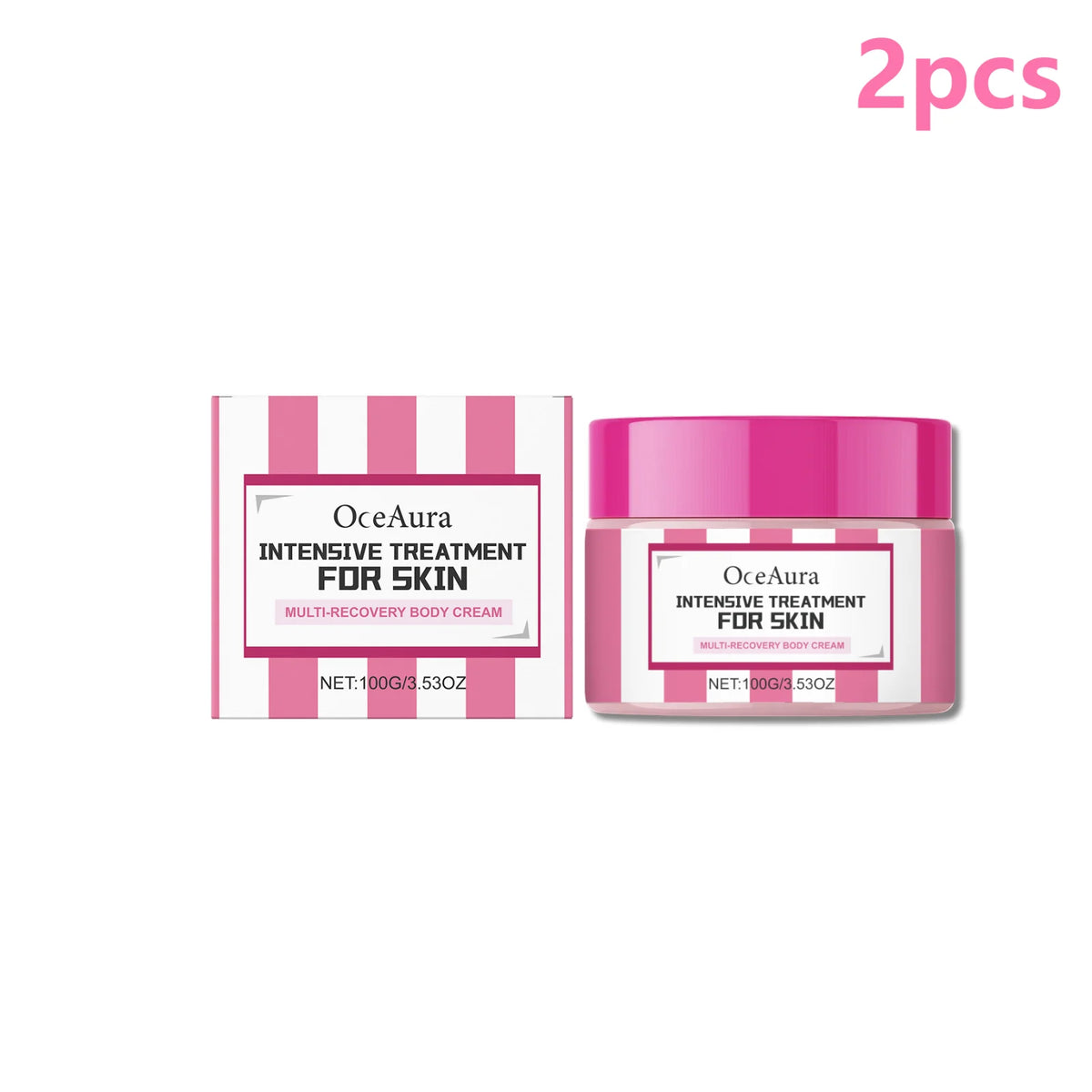 OceAura Hydrolyzed Collagen Firming Body Cream – Deep Hydration Firming Body Cream Qst 2pcs