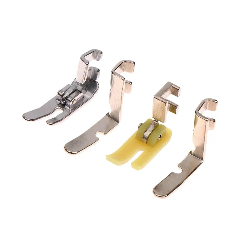 Zipper Presser Foot Set – Left & Right, Steel & Plastic, 4 Pcs Zipper Presser Foot Qme 4pcs