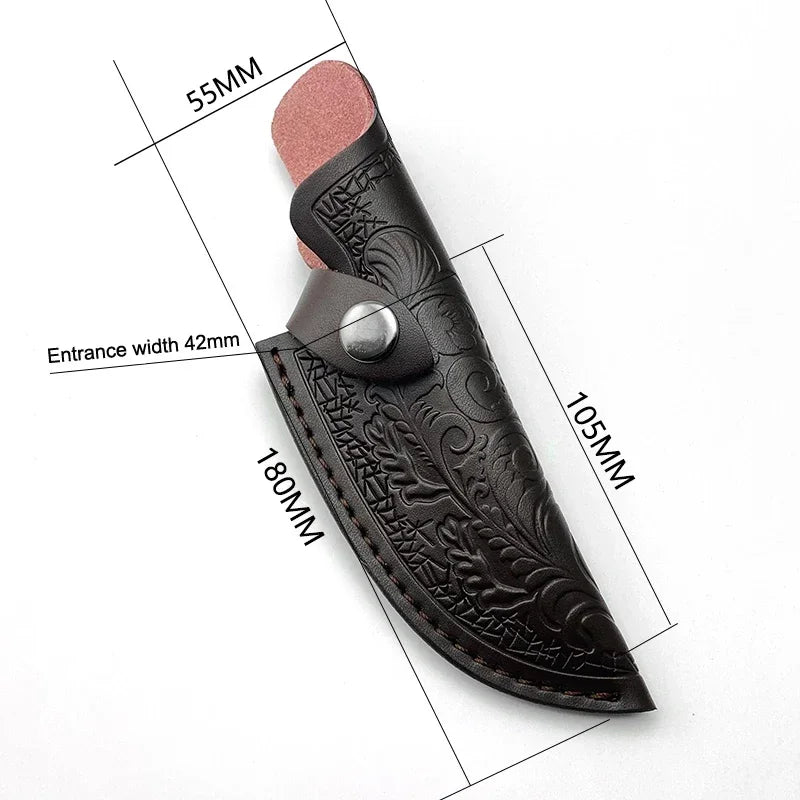 PU Leather Fixed Blade Knife Sheath – DIY Carry & Storage Case Knife Sheath Qst
