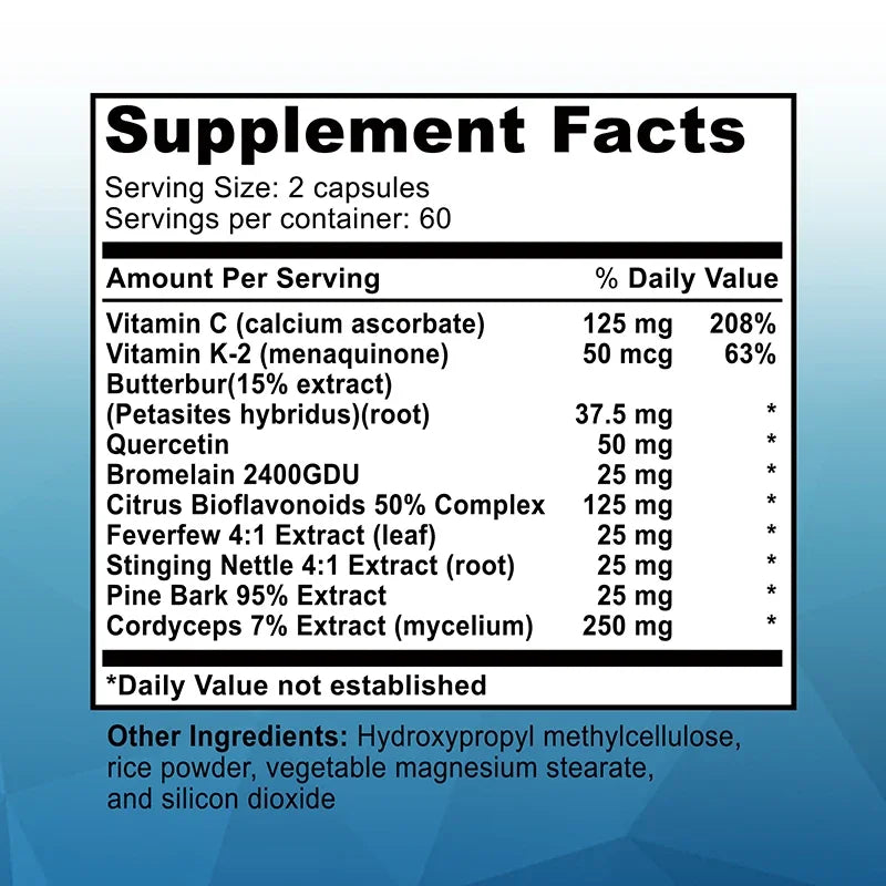 Breathe Free Support – Lung & Respiratory Wellness Capsules Respiratory Supplement Qst