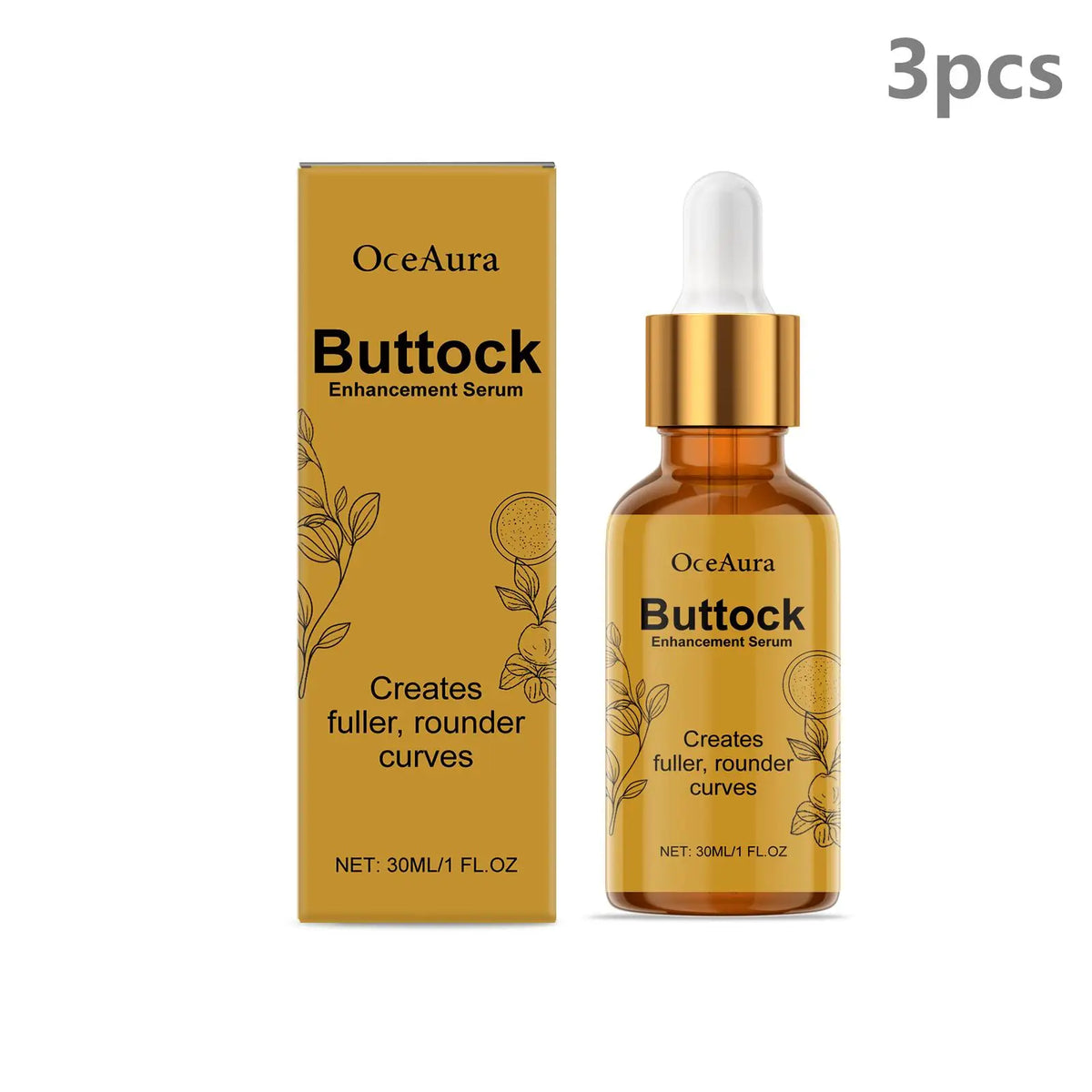 OceAura Hip & Thigh Firming Serum – Body Sculpting Care 30ml Body Firming Serum Qst 3pcs
