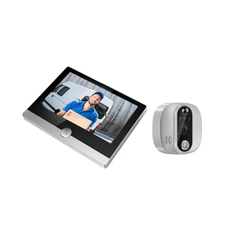 Wireless HD Video Doorbell Cat's Eye Intercom – Qme Smart Door Video Door Phone Qme