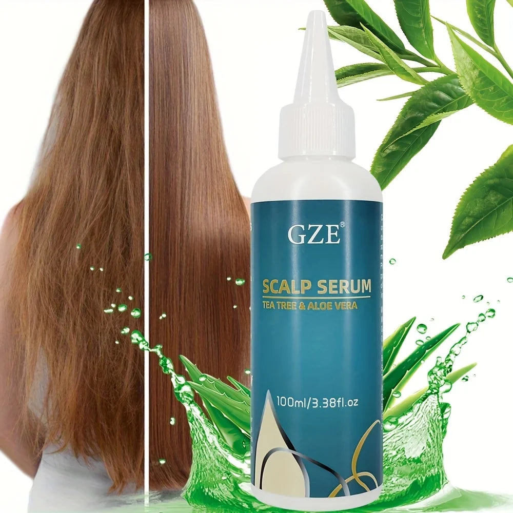 GZE Tea Tree & Aloe Vera Scalp Serum Leave-In Conditioner Scalp Serum Qme