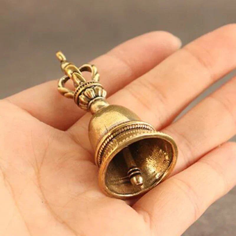Vintage Brass Bell Charm Pendant – DIY Keychain & Craft Charm Pendant Qme