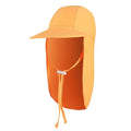 Kids UV-Protective Wide Brim Sun Hat – Breathable Ice Silk Kids Sun Hat Qst Orange