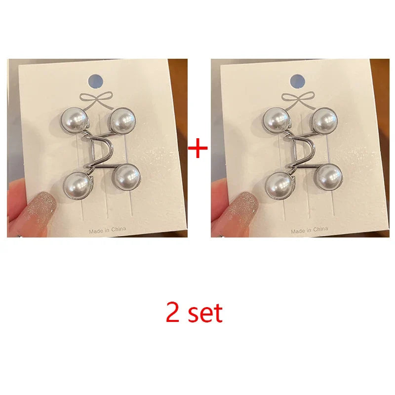 Women's Adjustable Metal Waist Clip Pin for Skirts & Jeans Waist Clip Pin Qme 2SET-P