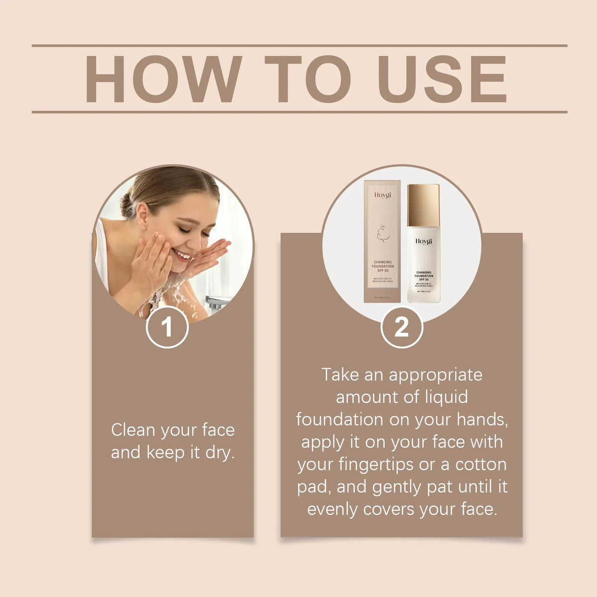 Hoygi Matte Liquid Foundation – Lightweight, Brightening, All Skin Liquid Foundation Qst