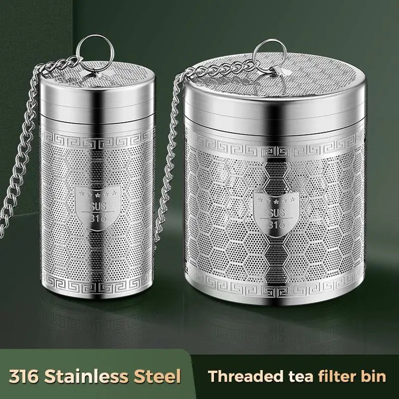 316 Stainless Steel Tea Infuser – Ultra Fine Mesh & Chain Tea Infuser Qme