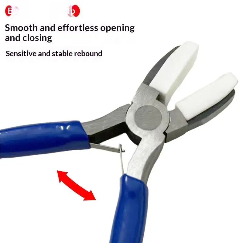 Nylon Jaw Flat Nose Pliers – Beading & Jewelry DIY Tool Jewelry Making Pliers Qme