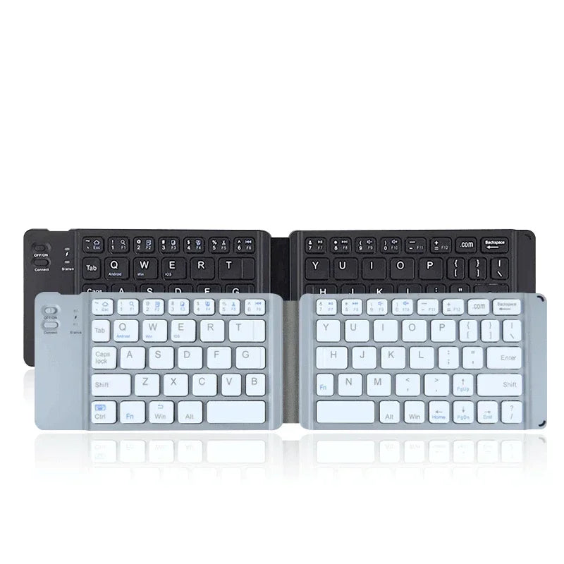 Wireless Folding Bluetooth Keyboard with Touchpad | iOS Android Folding Bluetooth Keyboard Qme