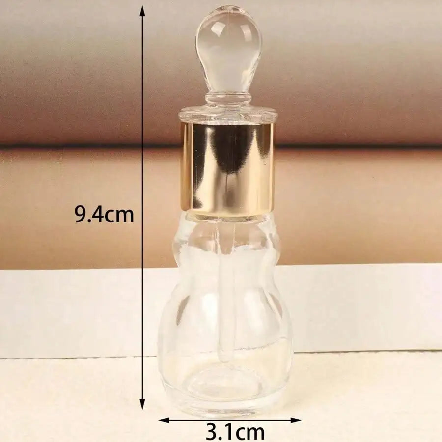 Refillable Mini Glass Perfume Bottle – 12ml Essential Oil Vial Perfume Sample Bottle Qme
