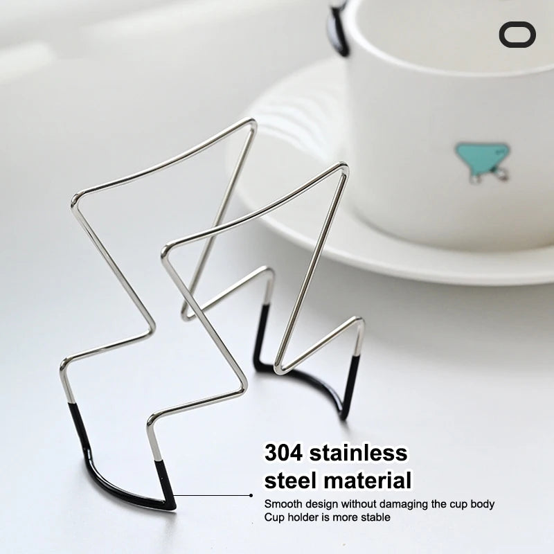 Stainless Steel Hanging Ear Coffee Filter Holder | Portable Drip Stand Coffee Filter Holder Qst