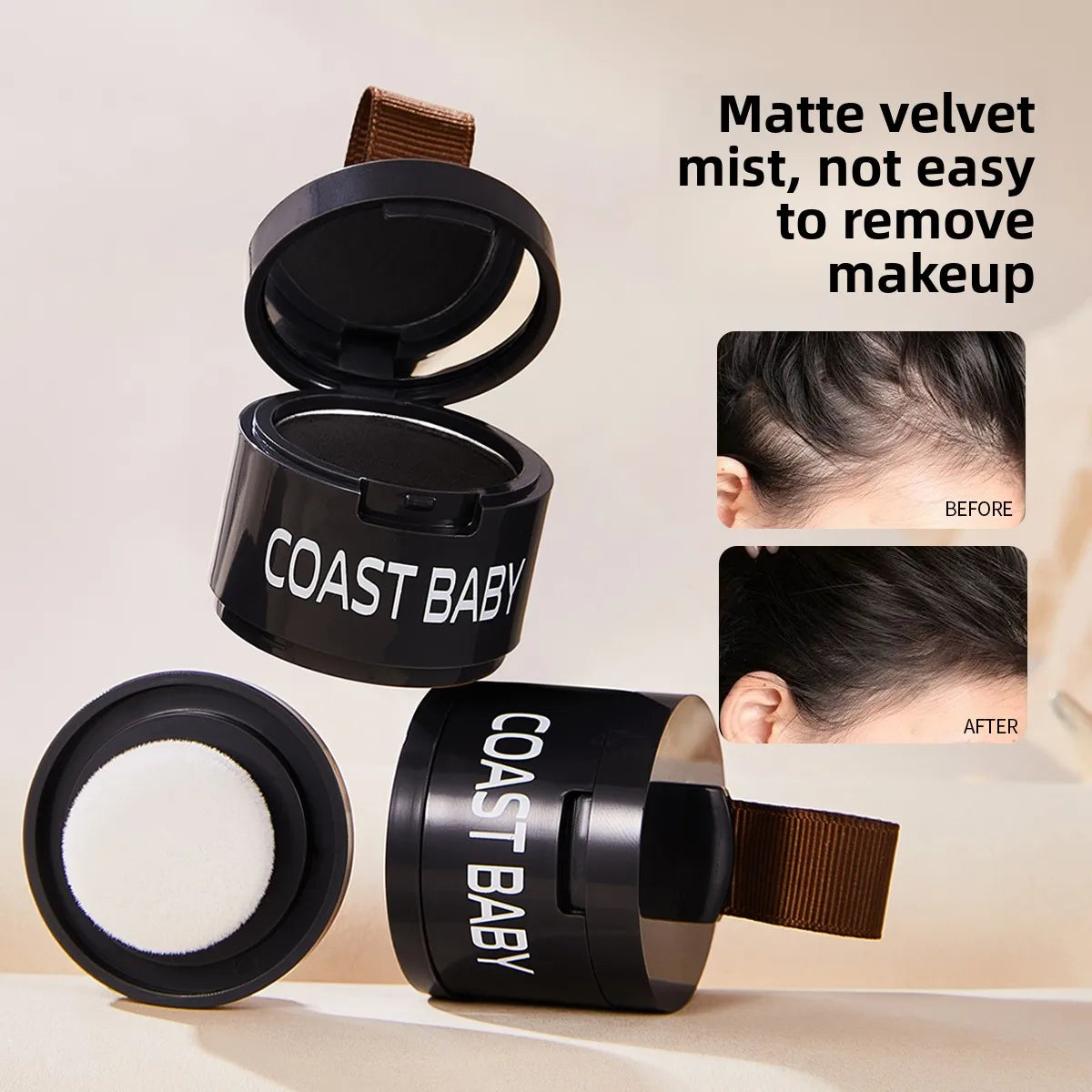 Hairline Powder Contouring Hair Concealer – Natural Coverage Hair Concealer Powder Qme
