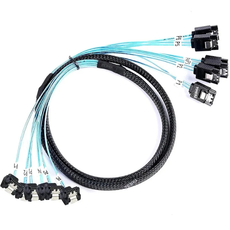 SATA 7-Pin 180° to 90° Right Angle SSD Hard Drive Data Cable SATA Data Cable Qme
