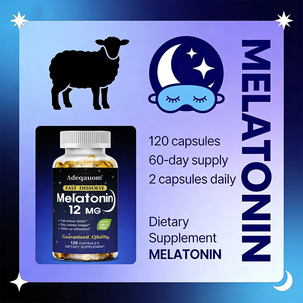 ZENVITALIZE Melatonin Capsules – Sleep & Relaxation Support Sleep Supplement Qst