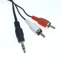 3.5mm to 2RCA Stereo Audio Splitter Cable | AV Headphone Cord Audio Splitter Cable Qme 10pcs