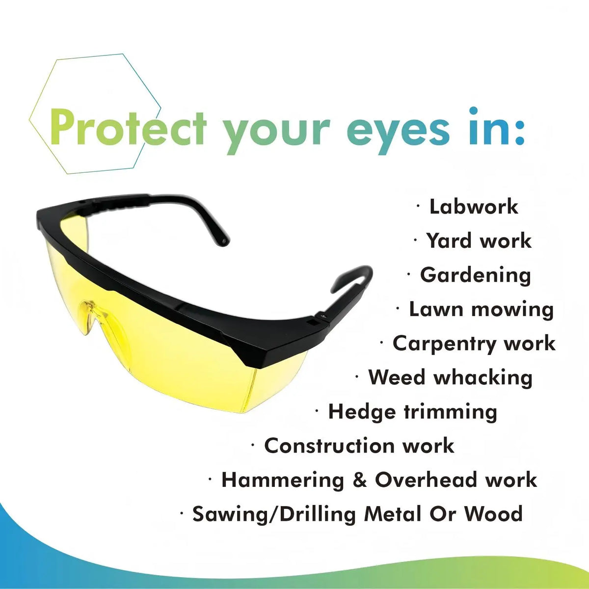 VOPHA IPL Laser Safety Glasses 190-2000nm UV Blocking Goggles Laser Safety Goggles Qst