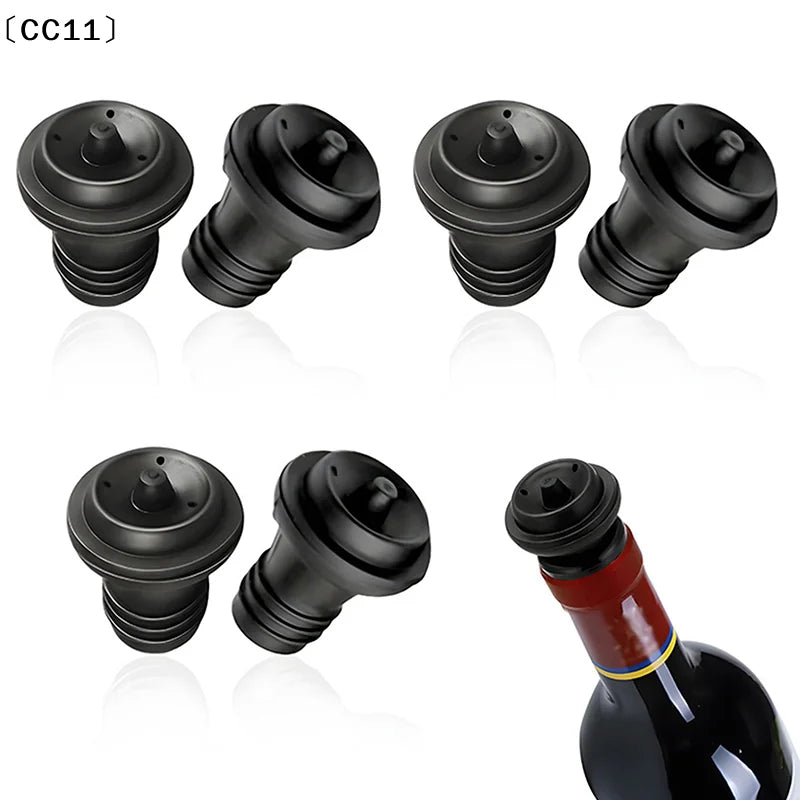 Stainless Steel Vacuum Wine Stopper & Manual Pump Saver Wine Stopper Qme
