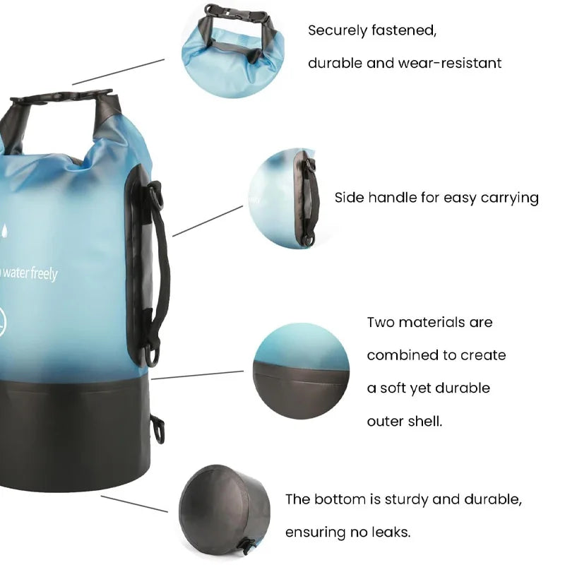 Waterproof Roll-Top Dry Bag – Lightweight PVC Storage Bag Waterproof Dry Bag Qme