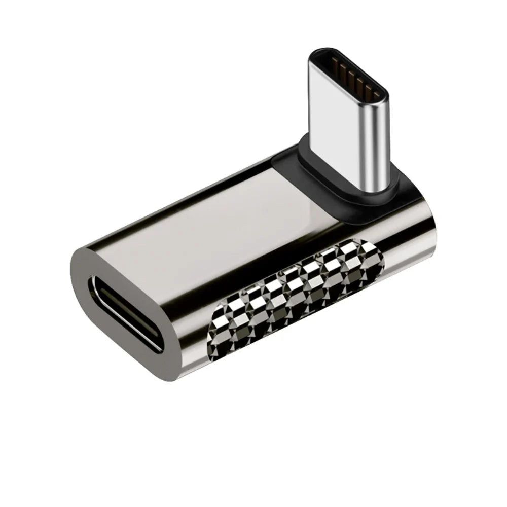 USB-C 90° Adapter 20Gbps OTG 8K 4K 100W Fast Charging USB-C Adapter Qme Stereo bend