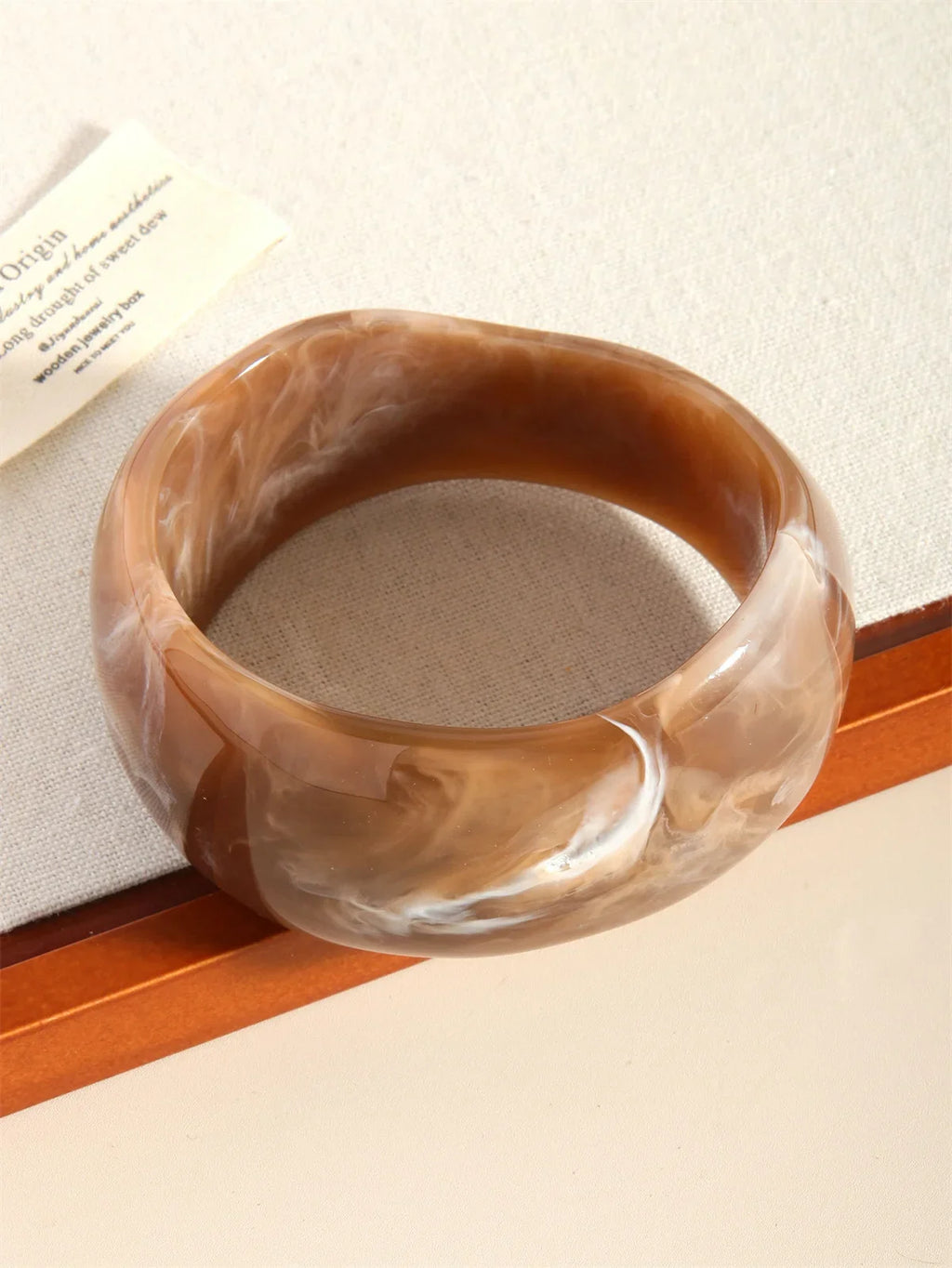 Y2K Candy Wave Square Acrylic Resin Bracelet | Hip Hop Bangle Resin Bangle Bracelet Qme