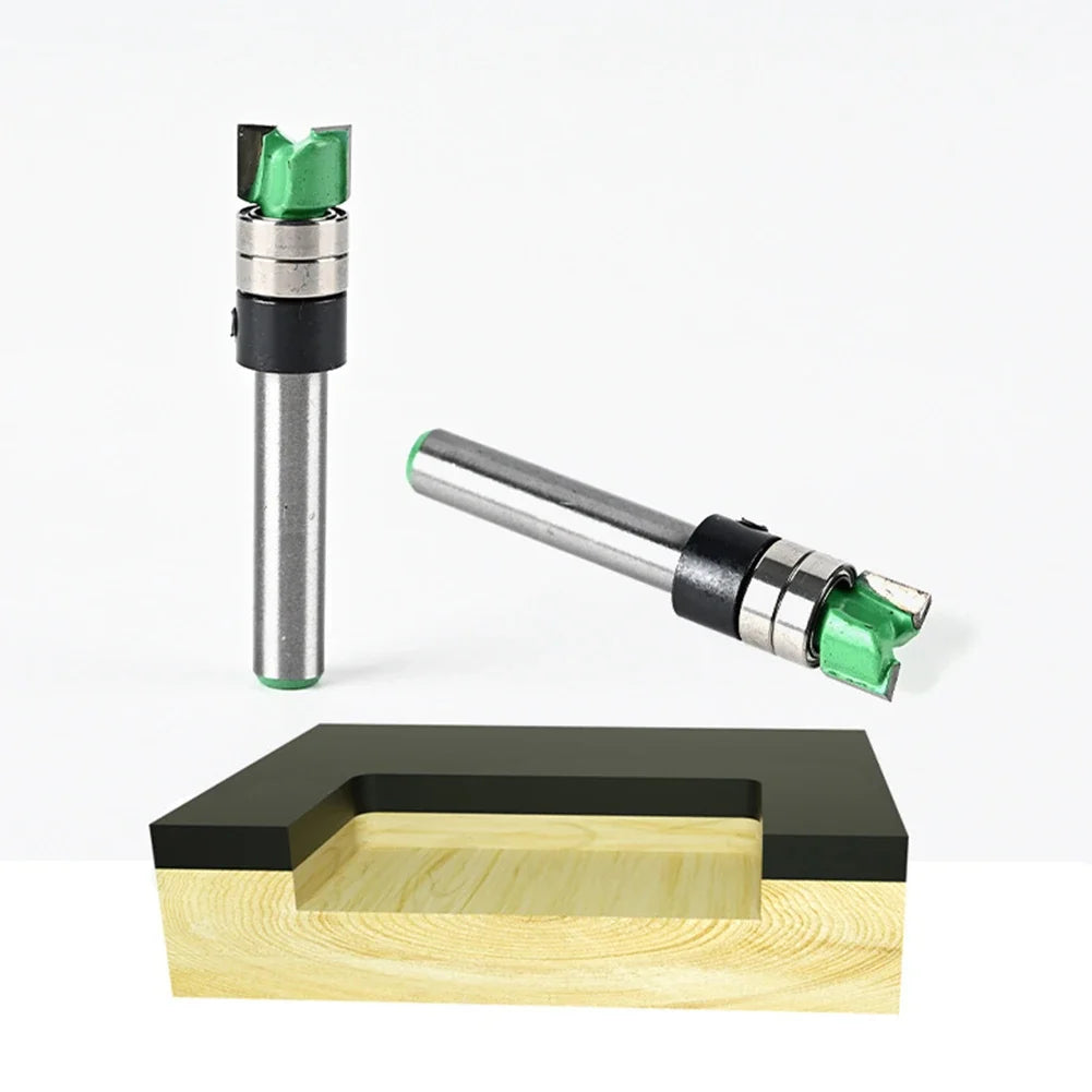 Double-Bearing Trimming Router Bit | Woodworking Milling Cutter Router Bit Qme