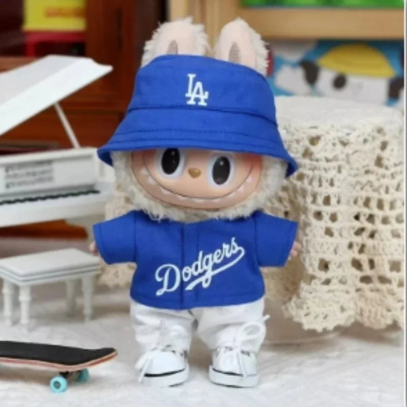 Labubu 15/17cm Doll Outfit Set – Baseball, Sweater & Skirt