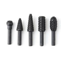 Electric Rotary Carving Files Set – Wood Carving & Polishing Bits Rotary Carving File Set Qme Black