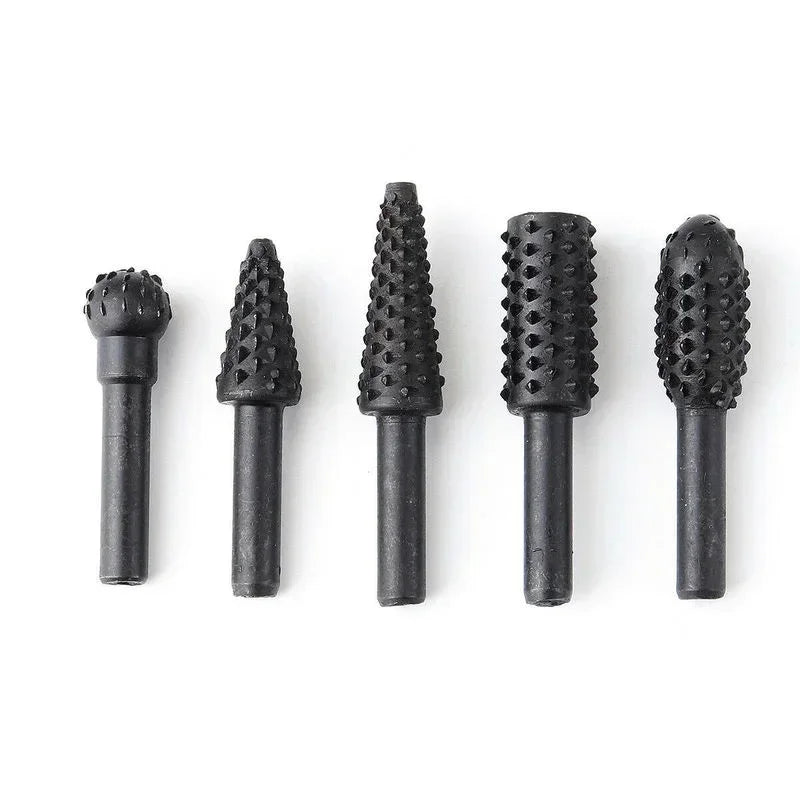 Electric Rotary Carving Files Set – Wood Carving & Polishing Bits Rotary Carving File Set Qme Black