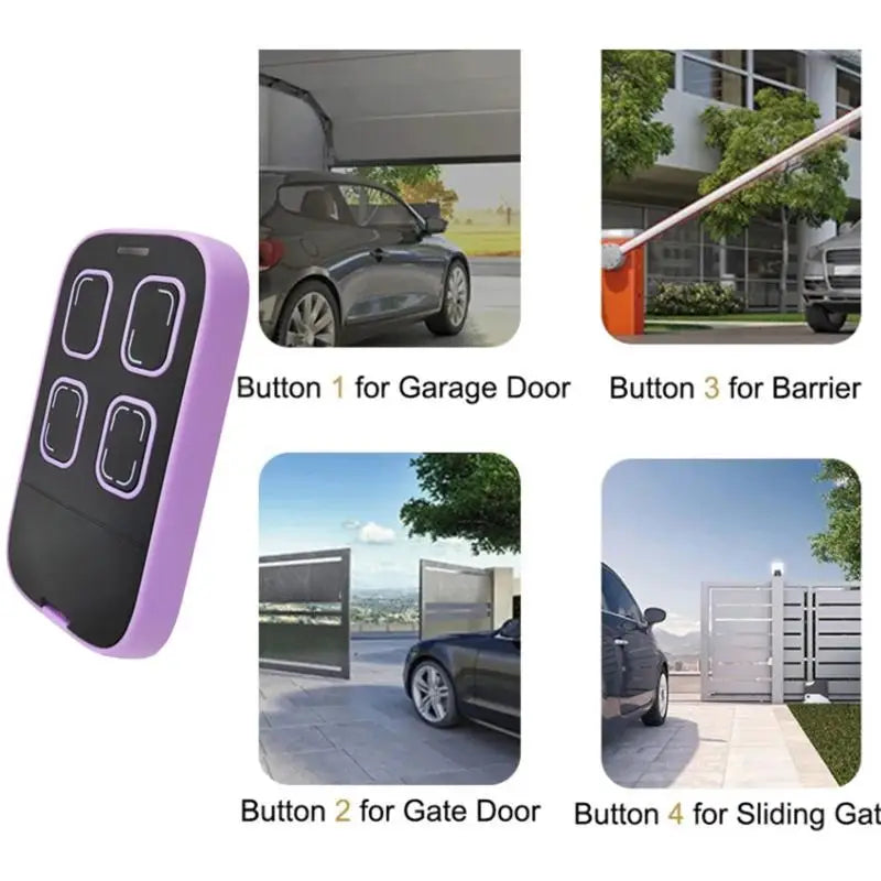 Universal Garage Door Opener Remote | Multi-Frequency 280–868MHz Garage Door Remote Qme