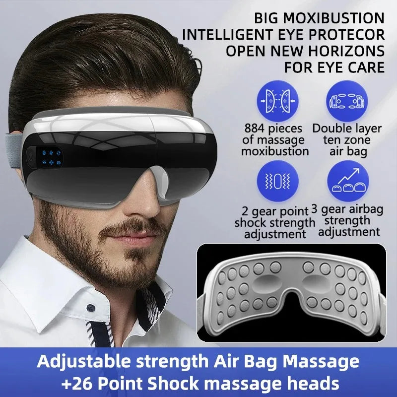 Vilnason Electric Eye Massager – Heat, Vibration & Air Bag Electric Eye Massager Qst