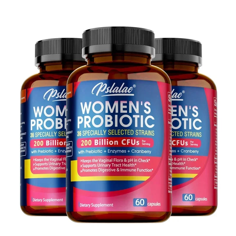 Probiotics for Women – Vaginal, Gut & Urinary Support Women's Probiotic Supplement Qst 60 Capsule-3bottles