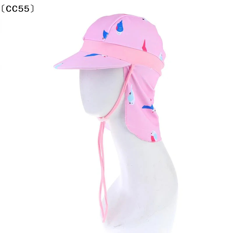 Kids Wide Brim Anti-UV Sun Hat – Lightweight Multicolor Nylon Cap Kids Sun Hat Qst