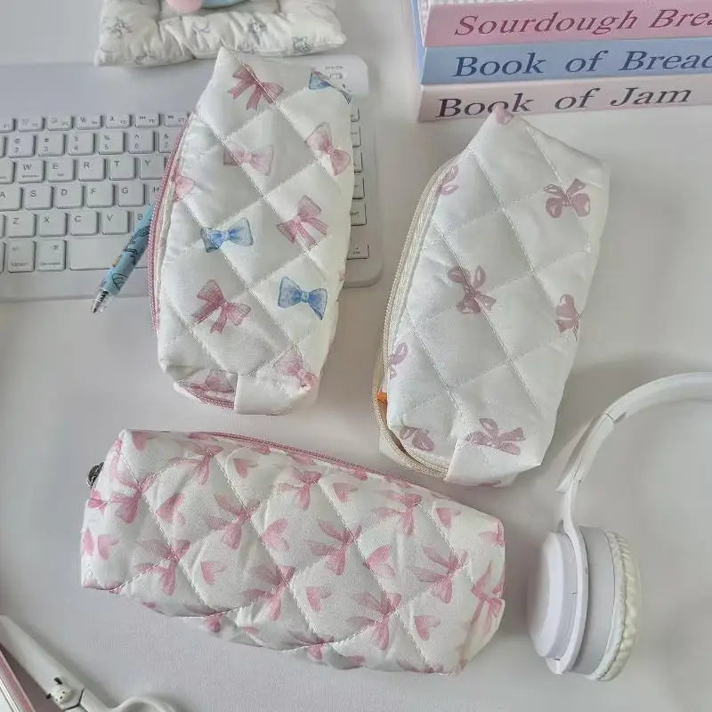 Butterfly Knot Cherry Blossom Pencil Case – Large Capacity Pencil Case Qme