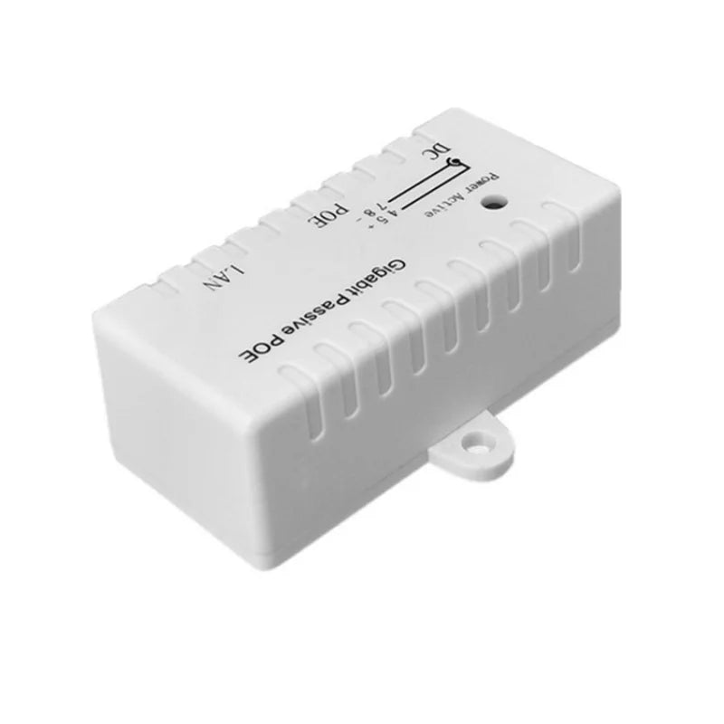 Gigabit Passive PoE Injector & Splitter – 1000Mbps Single Port PoE Injector Splitter Qme