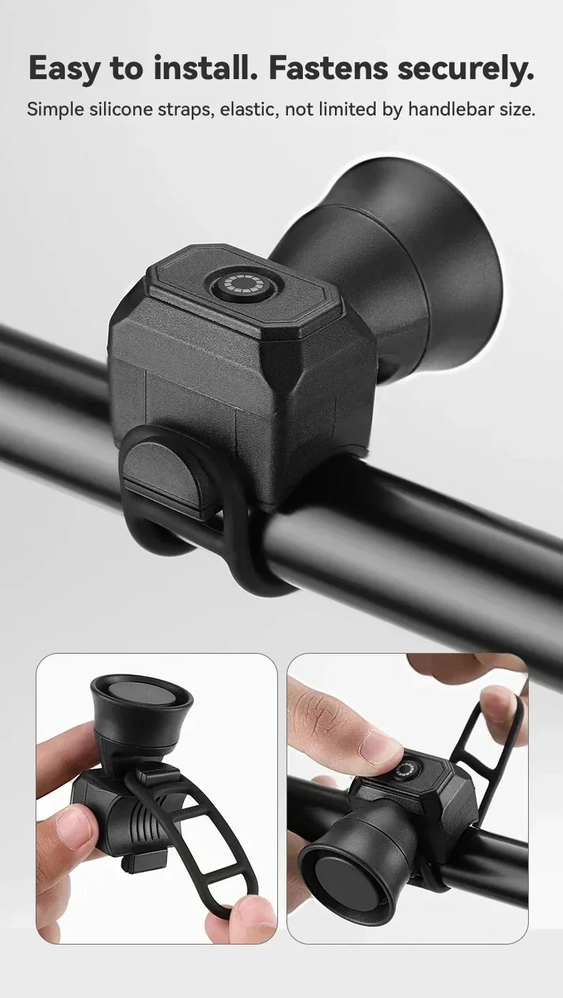 Mini Waterproof Electronic Bicycle Bell – Mountain Bike Horn Electronic Bike Bell Qme