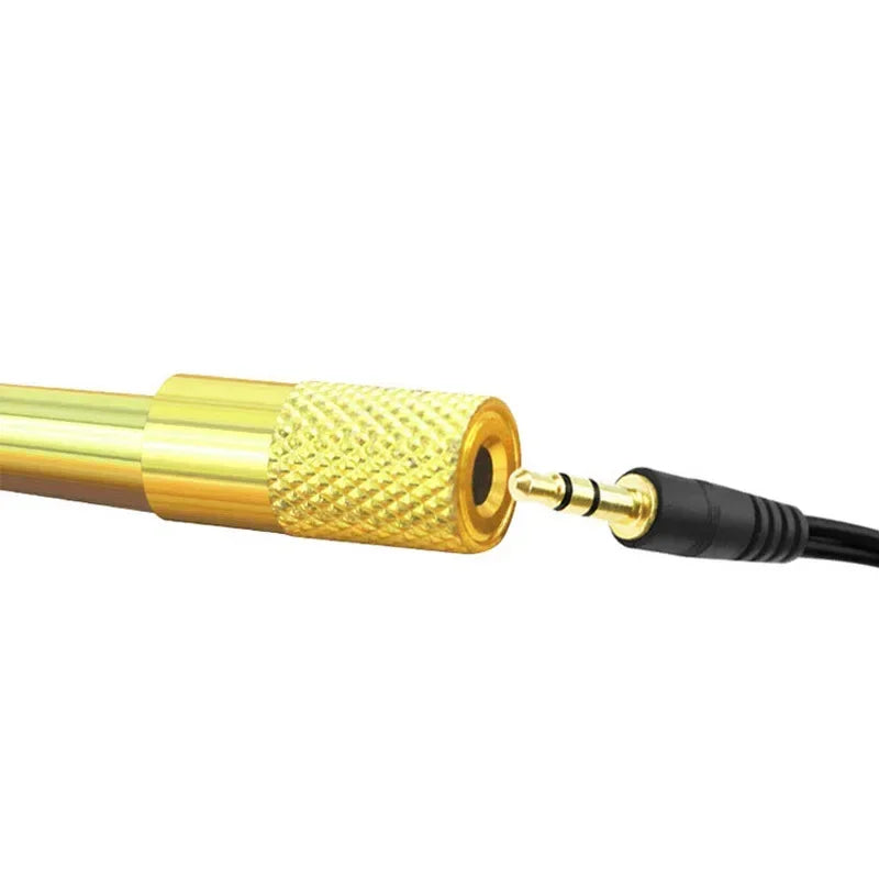 6.5mm to 3.5mm Gold-Plated Stereo Audio Adapter – 5-Pack Audio Adapter Qme