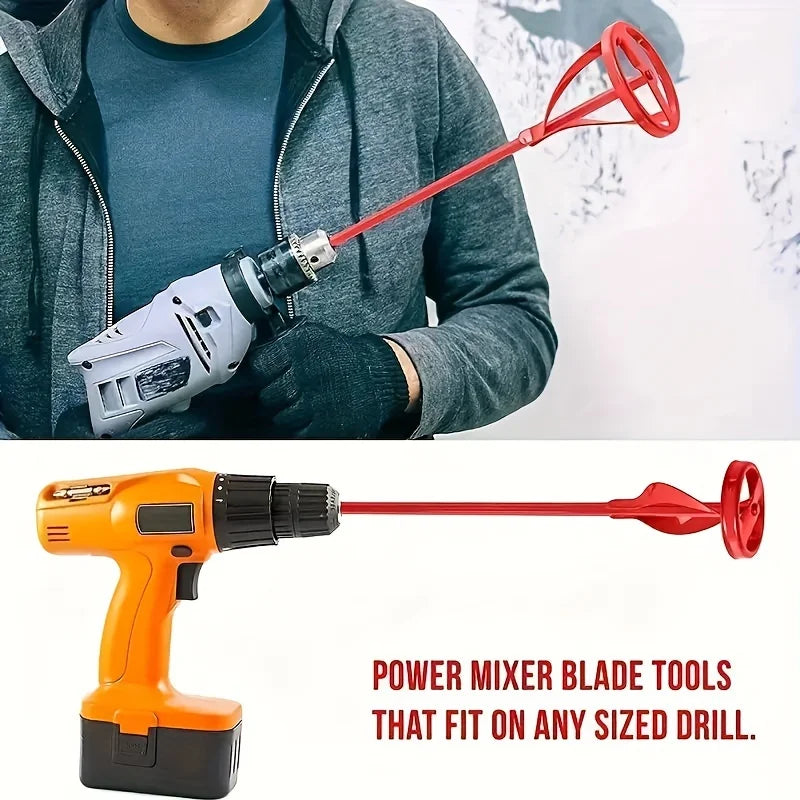 Hexagonal Shaft Paint Mixer Drill Attachment – Stirring Paddle Drill Mixer Attachment Qme