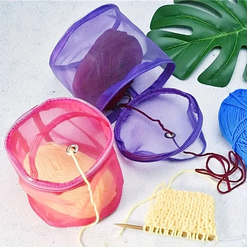 Knitting Needle & Hook Storage Bag with Zipper | 3 Colors Craft Storage Bag Qme