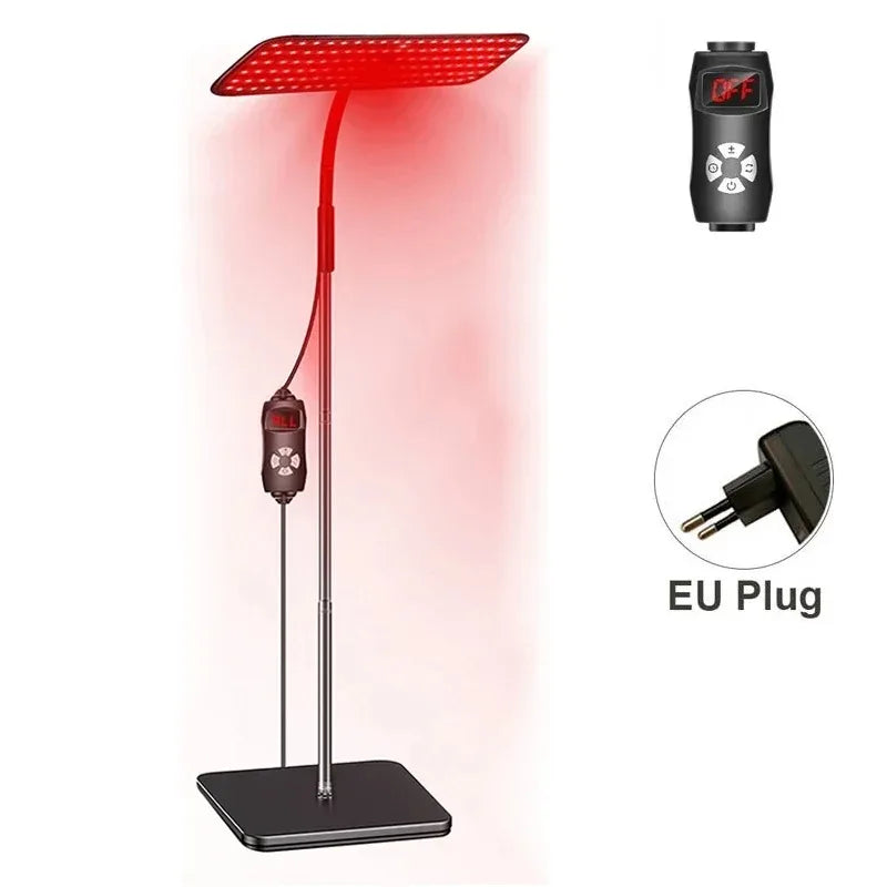 Red Light Therapy Panel 660nm 850nm – 126 LEDs, Timer & Stand Red Light Therapy Panel Qst EU PLUG