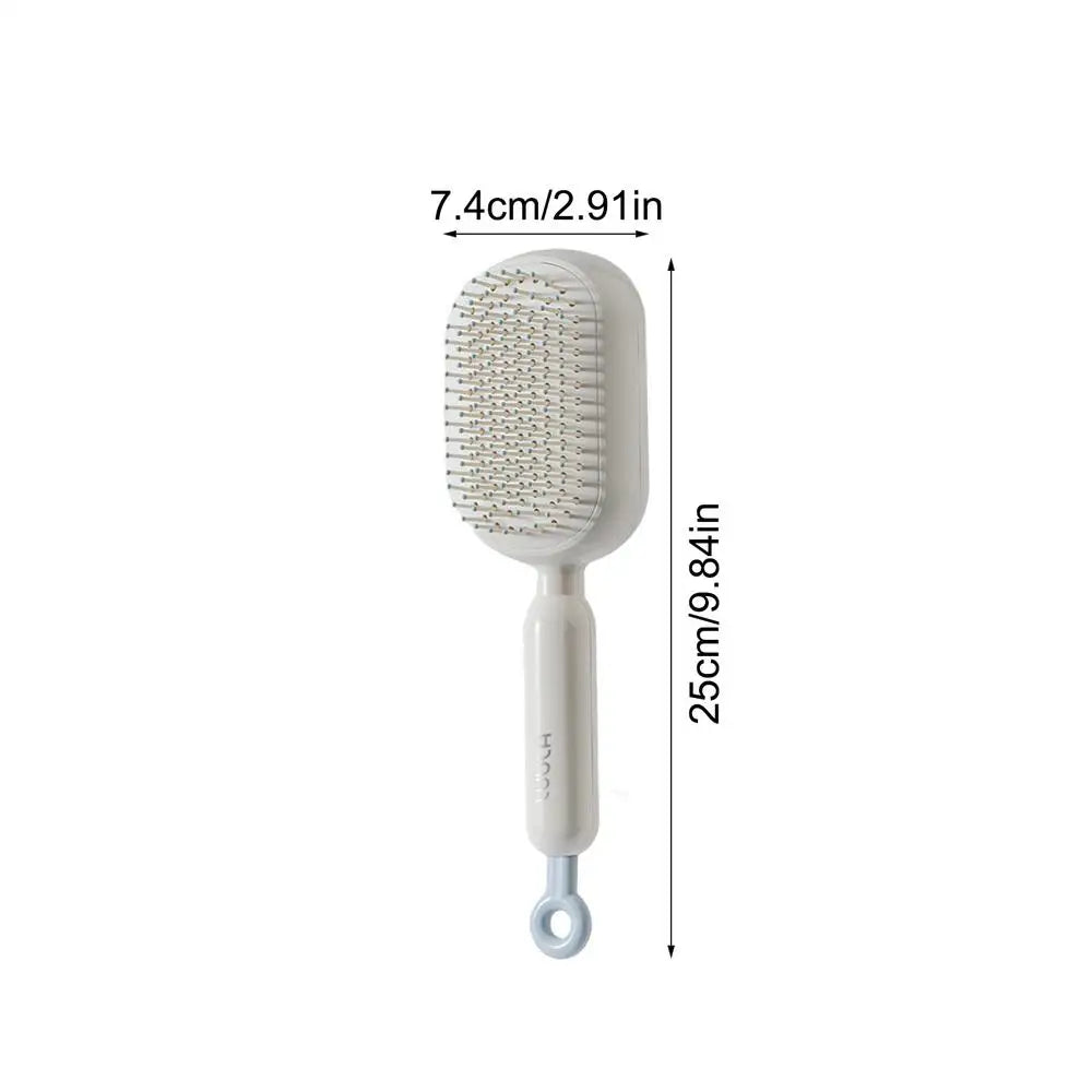Air Cushion Scalp Massage Brush – Detangling Hair Comb | Qme Scalp Massage Brush Qme China Mainland White