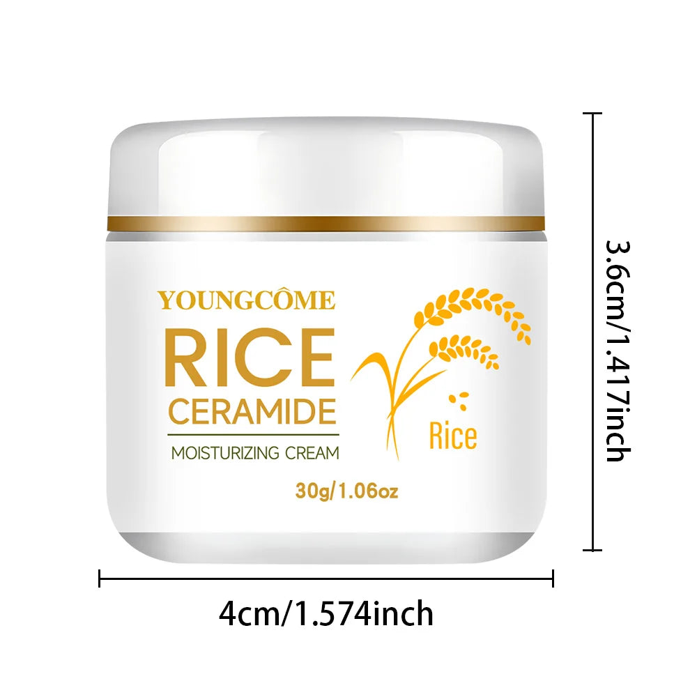 YOUNGCOME White Rice Brightening Face Cream 30/60g Face Moisturizing Cream Qst 30g