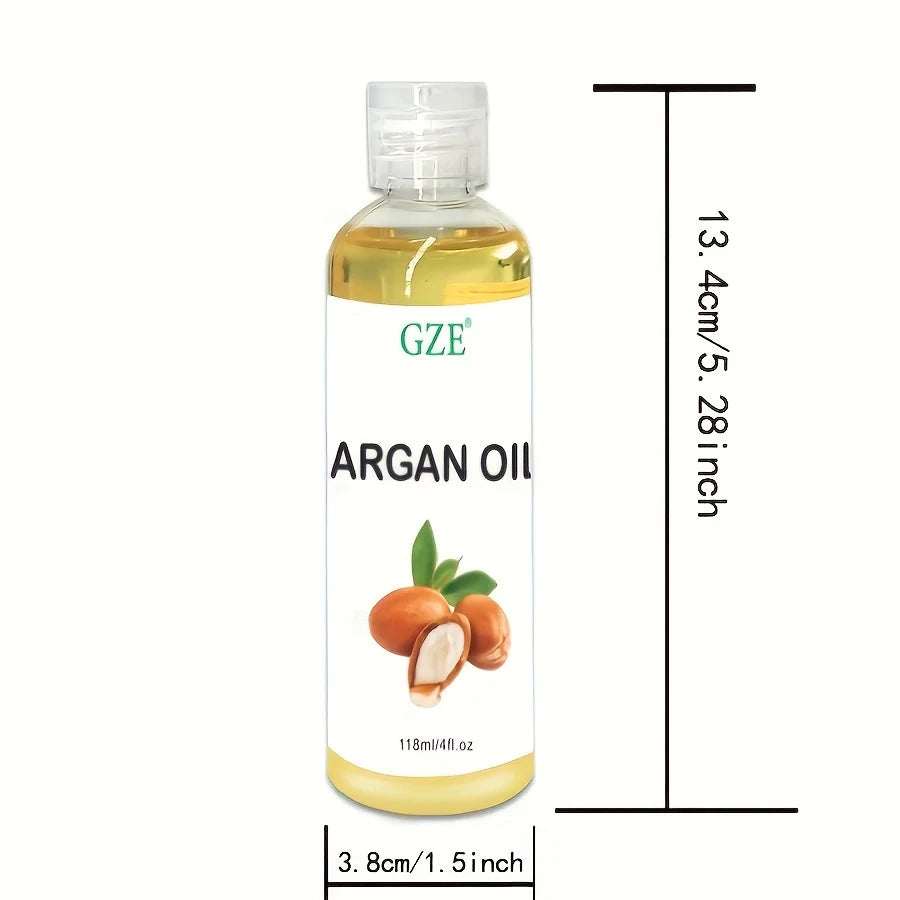 GZE Organic Moroccan Argan Oil | Cold Pressed Virgin Premium Grade Argan Hair Oil Qme GZE130