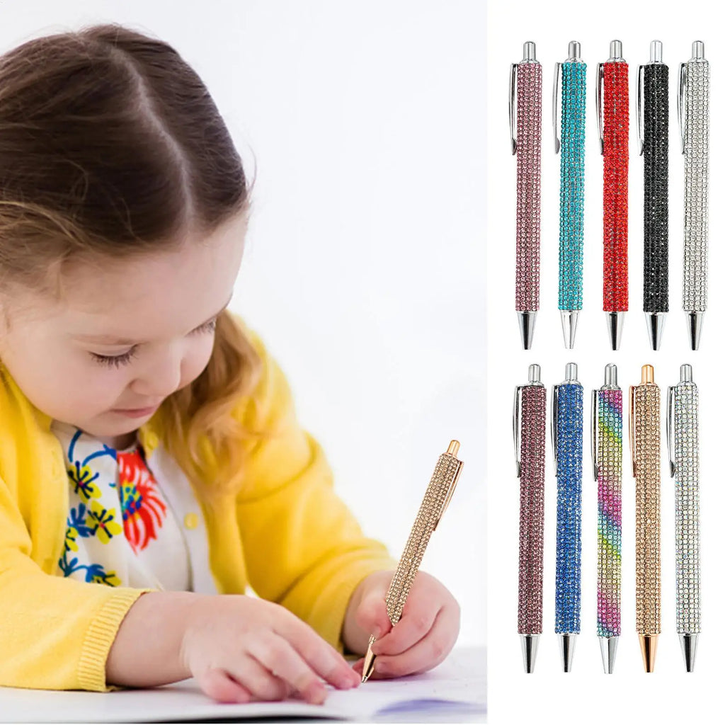 Rhinestone Ballpoint Pen – Bedazzled Bridal & Wedding Fancy Pen Rhinestone Ballpoint Pen Qme