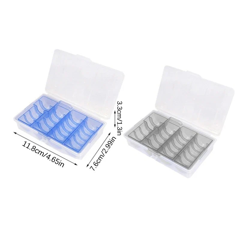Clear Round Coin Capsules Storage Cases Display Organizer Coin Storage Capsules Qme
