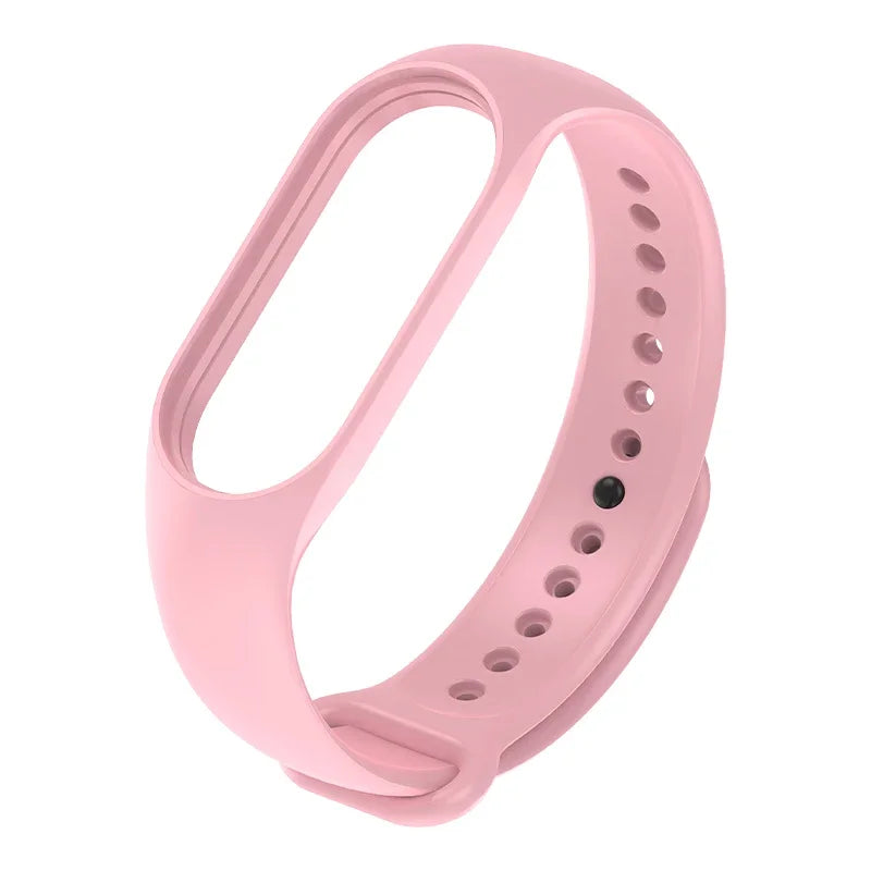 Silicone Strap for Xiaomi Mi Band 3 4 5 6 7 | 43 Colors Silicone Watch Strap Qme Girl fans Mi band 5 6 7