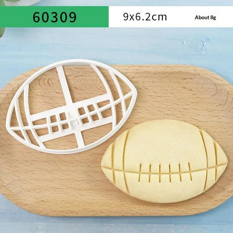 Sports Cookie Cutters Football Rugby Basketball Shapes Cookie Cutter Set Qme I