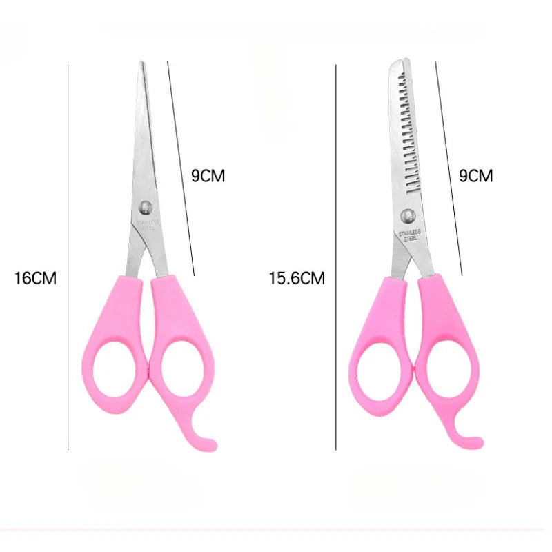 DIY Hair Cutting Kit – Thinning Scissors, Bangs Clip & Comb Hair Cutting Set Qme